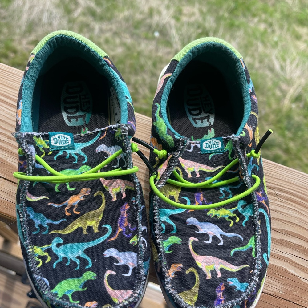 Hey Dude Kids Dinosaur Print Shoes - Multicolor